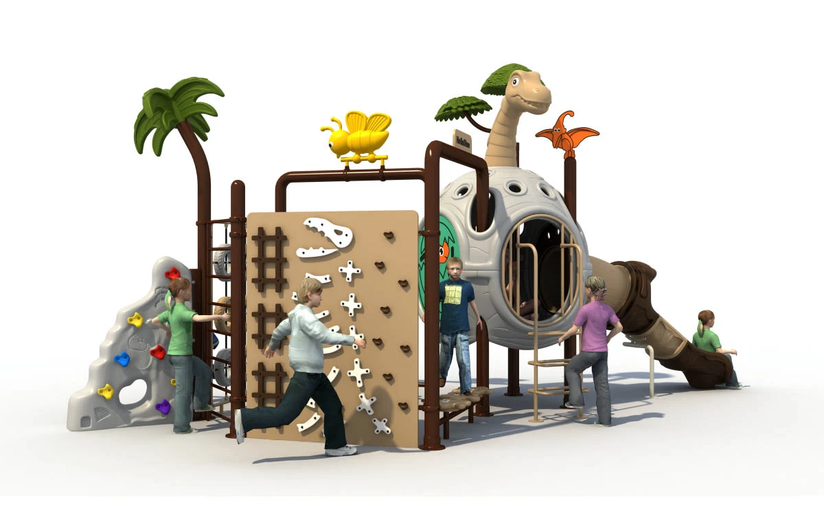 Conjunto de recreio exterior em plástico inovador e conjuntos de recreio em plástico para diversas aplicações 5 Plástico para parques infantis exteriores