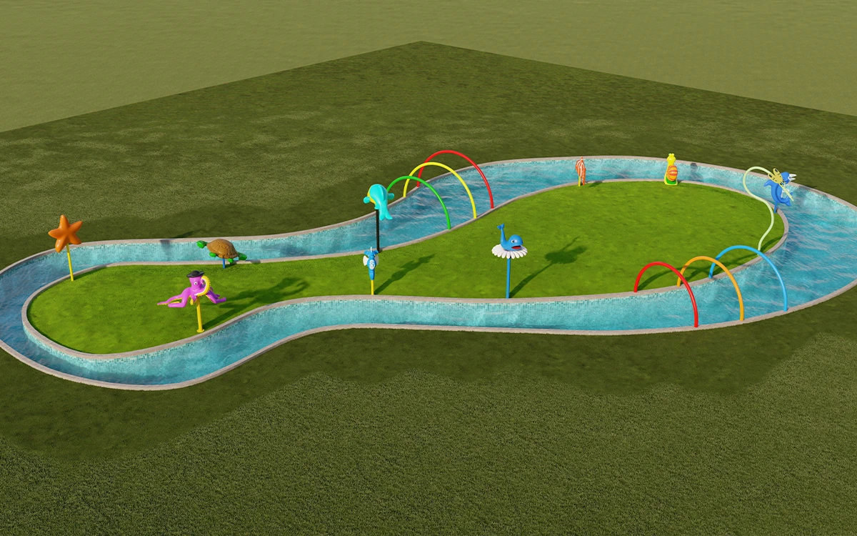 Planeamento e conceção inovadores para projectos de parques aquáticos de elevado desempenho 6 escorrega de água